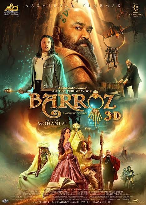 Barroz (2024) South Hindi Dubbed Movie Poster HD